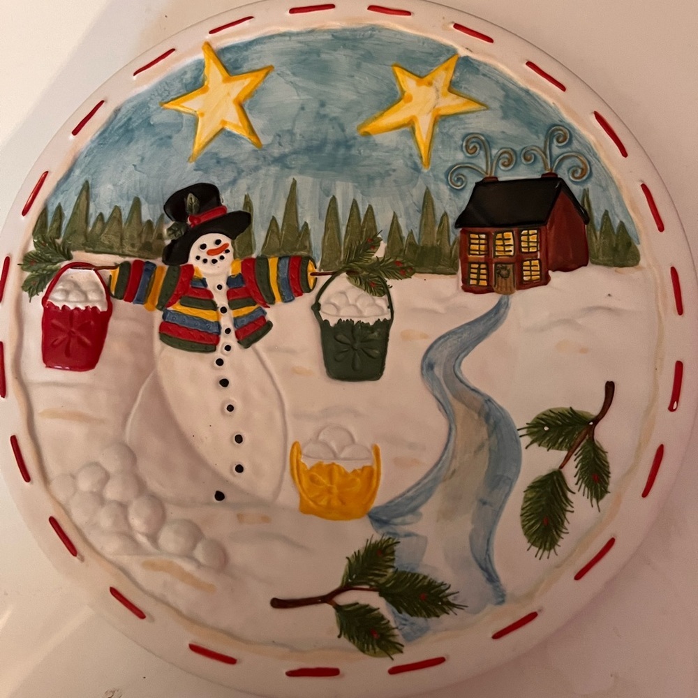 robin betterly christmas plate